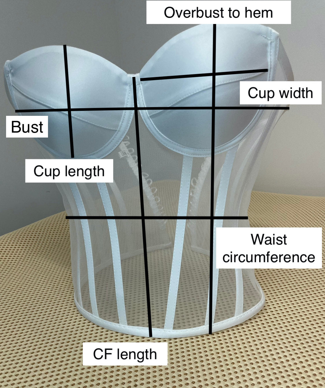 Transparent Corset, Sheer Bustier, Bridal Corset, Tulle Lace-up Corset, Corset Top, Mesh Corset, Waist Snatcher with Lacing. Various Colours