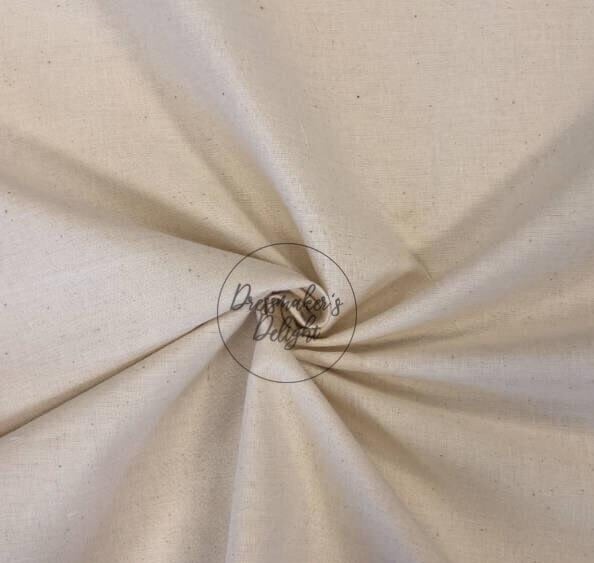 100% Medium Weight Cotton Calico, Toile Calico, Sampling Calico, Natural Calico