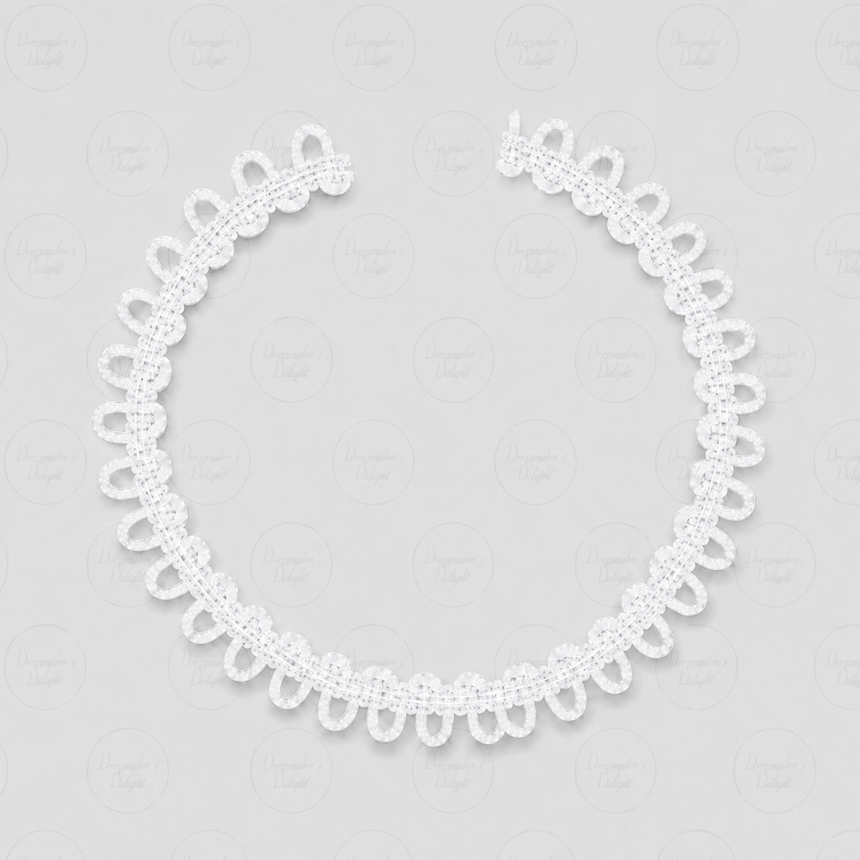 Bridal Button Looping – Non-Elastic Rouleau Button Loops by the Metre