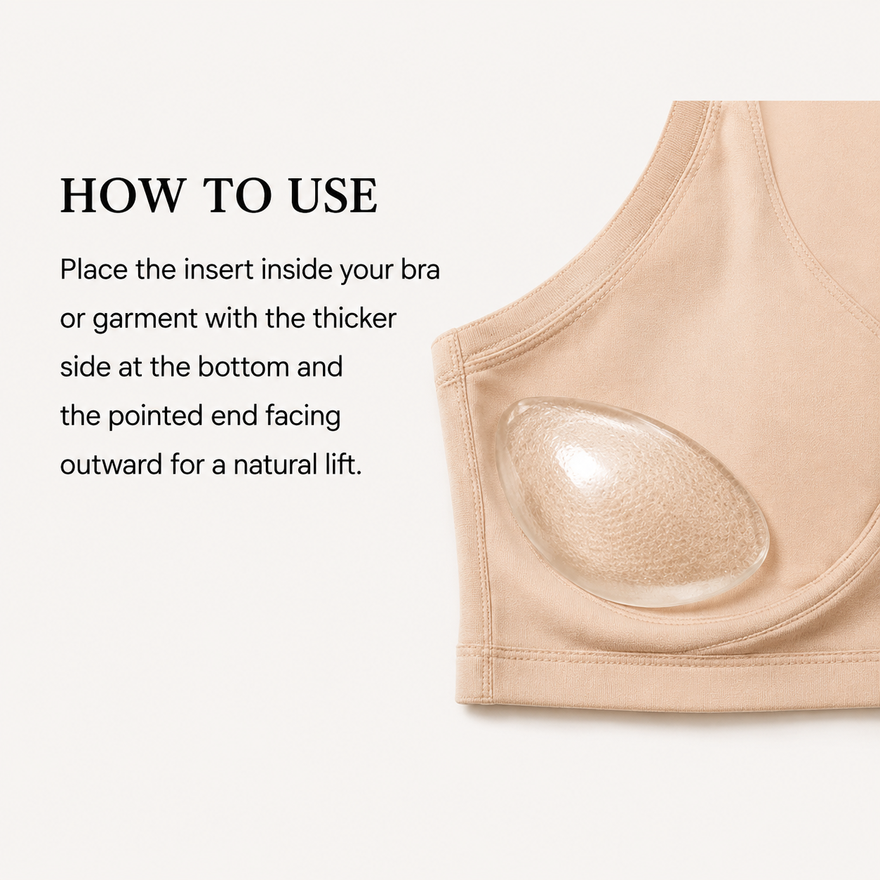Clear Silicone Bra Inserts – Push Up Enhancers