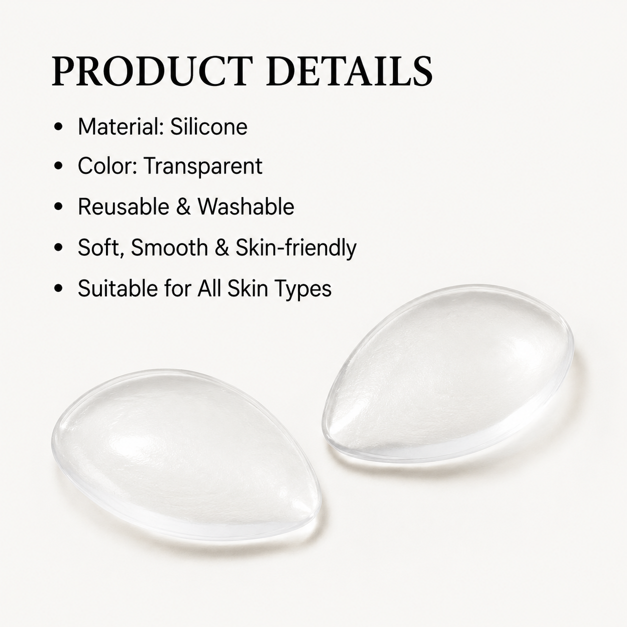 Clear Silicone Bra Inserts – Push Up Enhancers