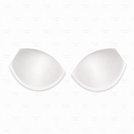 Soft Moulded Bra Cups – White Foam Cup Sold in Pairs