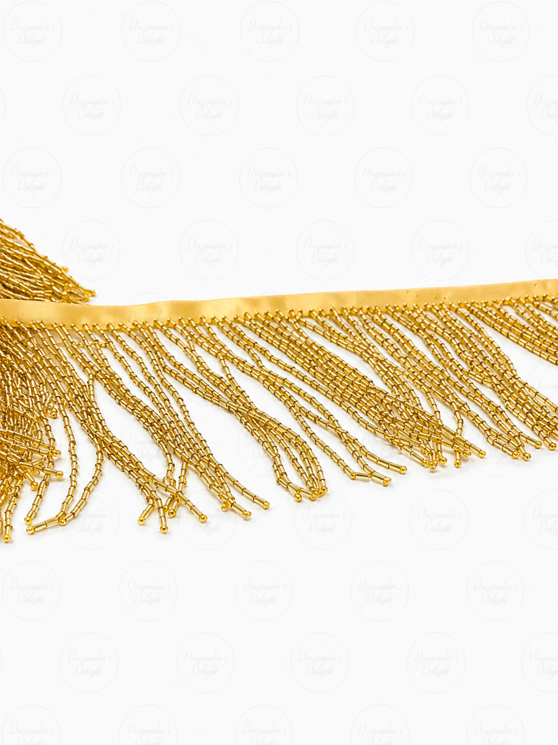 Black, Silver and Gold Beaded Tassels, Beaded Fringing, Beaded Fringe Trim. 16cm/6.2"