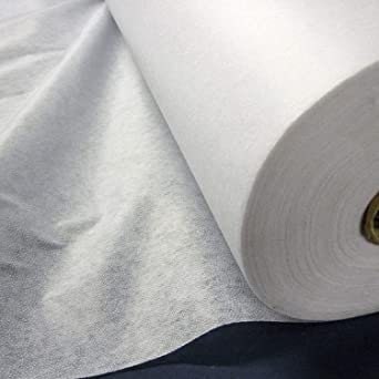 Light Weight Black/White Non-woven Iron-On Fabric Interfacing. Fusible Interfacing. Fabric stabiliser