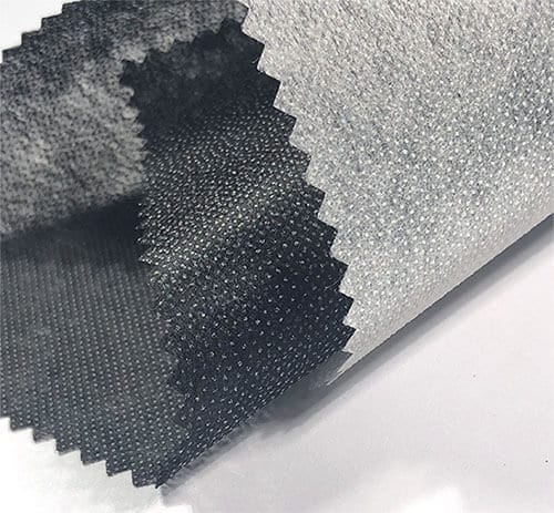 Light Weight Black/White Non-woven Iron-On Fabric Interfacing. Fusible Interfacing. Fabric stabiliser