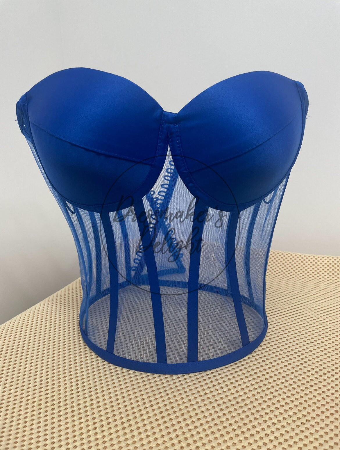 Transparent Corset, Sheer Bustier, Bridal Corset, Tulle Lace-up Corset, Corset Top, Mesh Corset, Waist Snatcher with Lacing. Various Colours