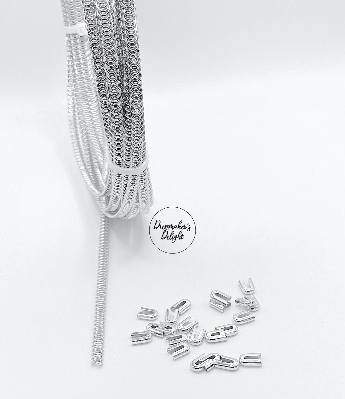 5mm Spiral Steel Boning, Metal Bones, Corset Steel Boning with Steel Boning Caps