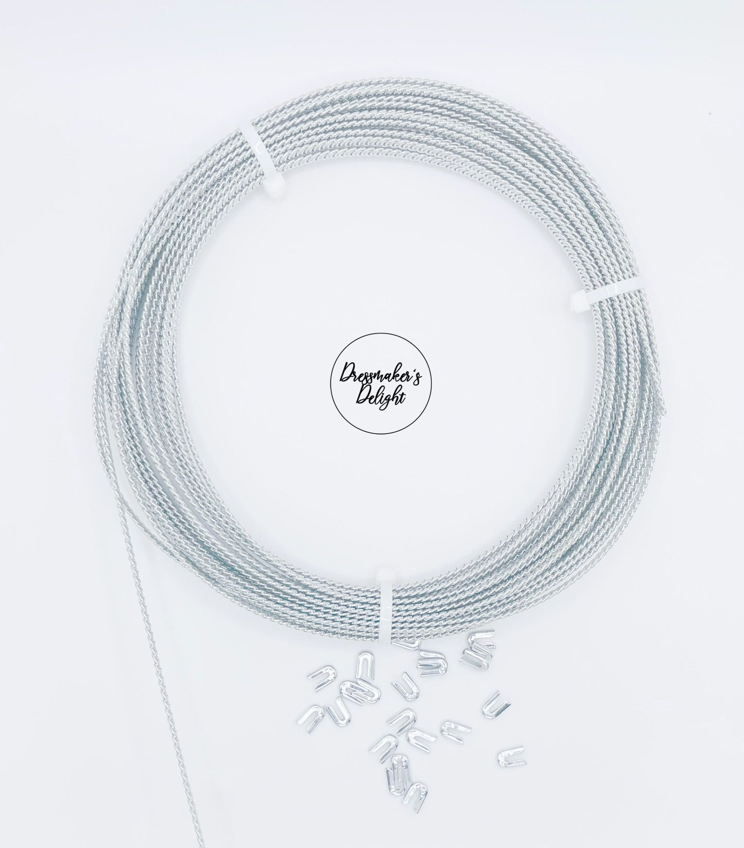 5mm Spiral Steel Boning, Metal Bones, Corset Steel Boning with Steel Boning Caps