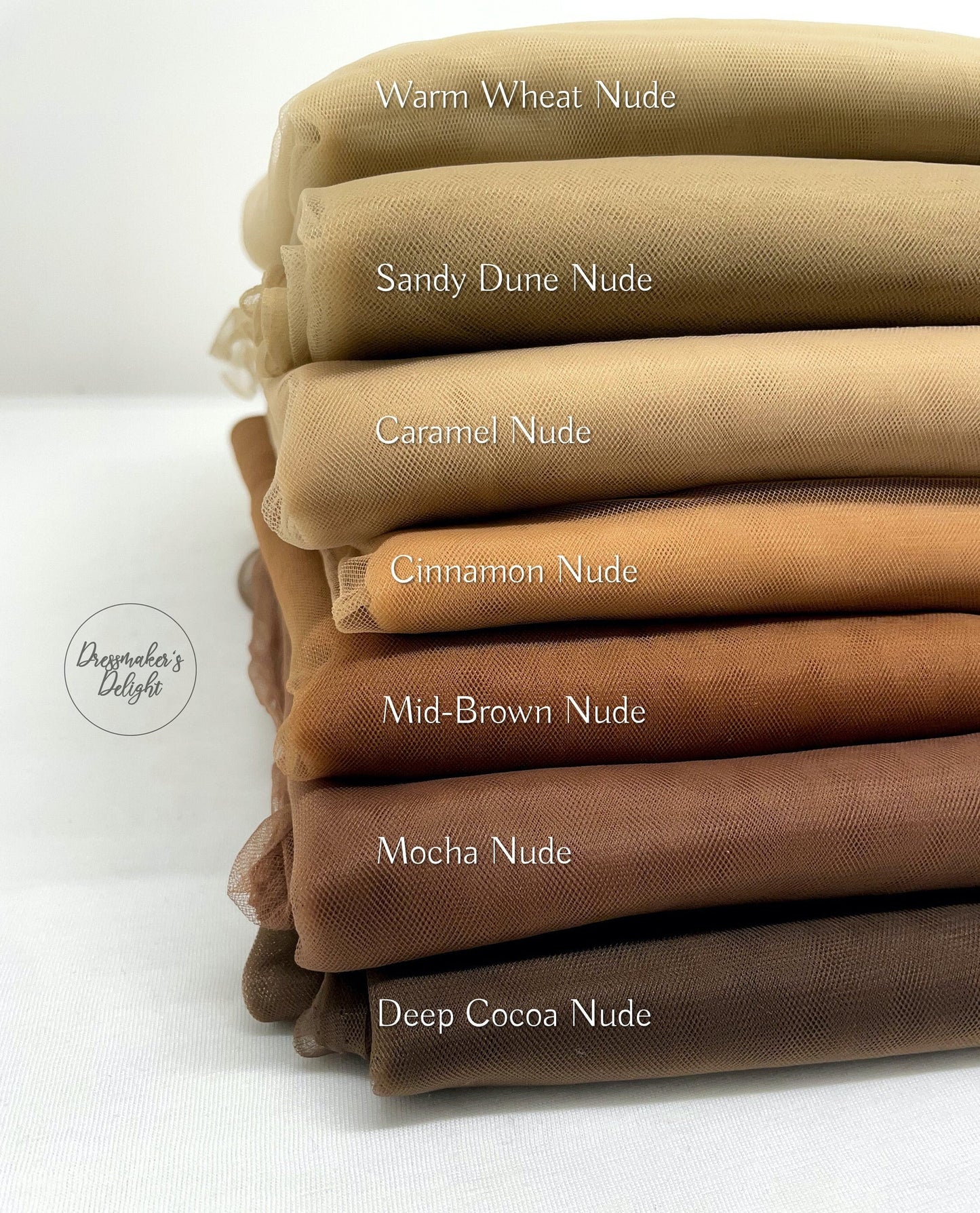 Nude Skin Tone Illusion Tulle, Invisible Skin Mesh, See-through Nude Skin Tone Net, Blends with Skin. Various Colours. Sheer Nude Mesh.